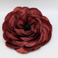 Burgundy Flower Brooch — Handmade Charm