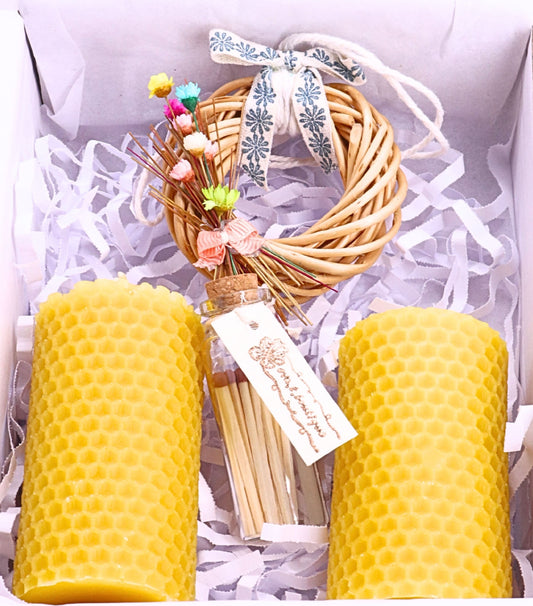 Pure Beeswax Candle – 100% Natural