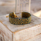 Miyuki Delica Bracelet – Gold/Yellow with White and Gold/Yellow with Dark Grey